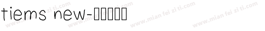 tiems new字体转换